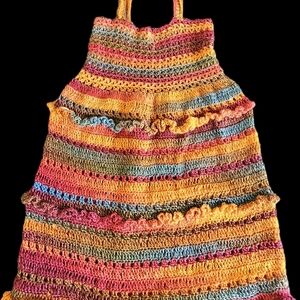 Colorful Striped Midi Dress